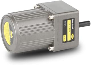 Davitu AC Motor - AC220V 60W 3K-200K Micro Asynchronous Geared Motor Speed Control Type Automatic Mechanical Equipment Power Belt Accessories - (Speed: 6K)