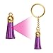 Tassels for Crafts, Anezus 150Pcs Keychain Tassel Set Including 50Pcs Tassels, 50Pcs Jump Rings and 50Pcs Key Rings with Chain Bulk for Acrylic Blank Keychains, Shrinky Dinks and Crafts (Gold)
