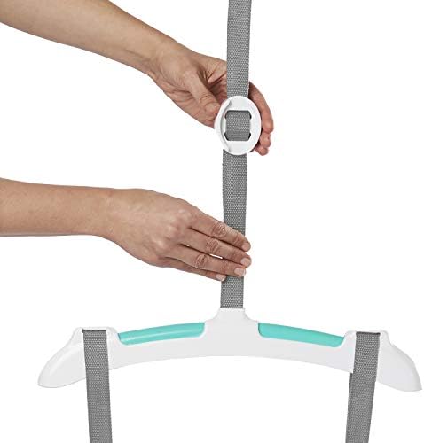 Bright Starts, Door Jumper & Bouncer - Playful Parade with Padded Seat & Taggie Tags, Door Frame Clamp, Adjustable Strap, Easy Storage & Transport, Ages 6 Months +