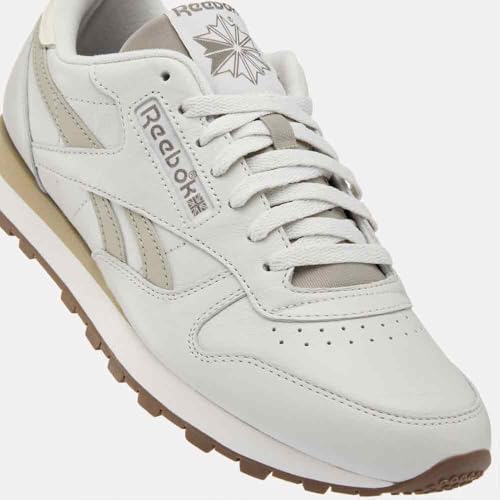 Reebok Baskets Classiques Unisexes en Cuir, Gris Souple/écaille/Craie, 42 EU