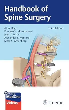 Handbook of Spine Surgery 3rd Edition book cover