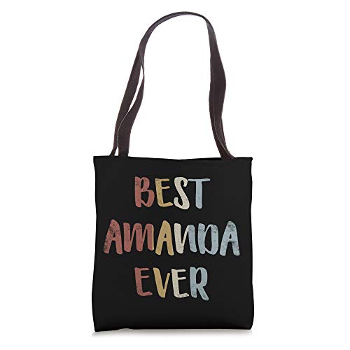 Bolsa Tote de Regalo Retro Vintage Best Amanda Ever miniatura 1