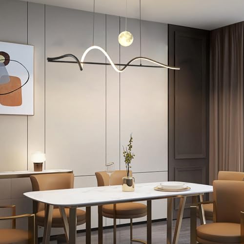 Lustre Lustre LED intensité variable suspension linéaire cuisine - 3