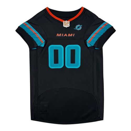 NFL Miami Dolphins Rivalry Dog Jersey, Officially Licensed NFL Pet Jersey for Dogs & Cats, Dolphins Football Dog Shirt, Rivalry Edition Pet Apparel for Game Day, Team Logo Pet Clothing, Size X-Large