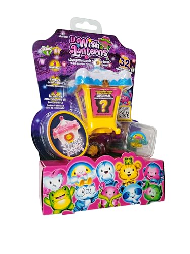 Lil Wish Lanterns Lámpara de Wishimals Guardianes de Deseos con 2 wishimals coleccionables (Felicidad)