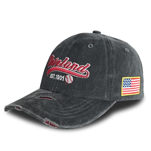 Vintage Washed 3D Embroidered Baseball Caps for Men Women Teenager Soft Cotton Hat Unstructured Adjustable Classic Dad Hats