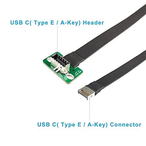 Usb 3.1 Header Extension Cable, Joyreken Usb3.2 Gen 2 Type-E To Type-E Extension, Internal Usb C Header Extender| Usb 3.1 Motherboard Adapter | 7.7 Inch #TOP1