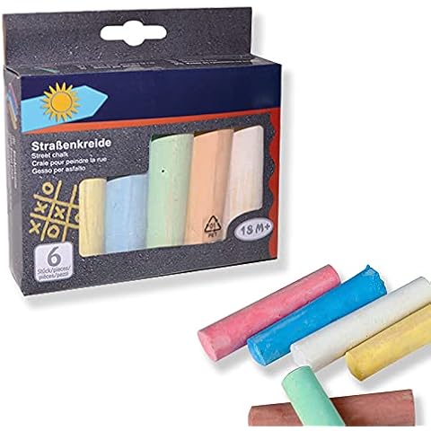 Smart Planet Tizas para pintar en la calle, 6 unidades Cover