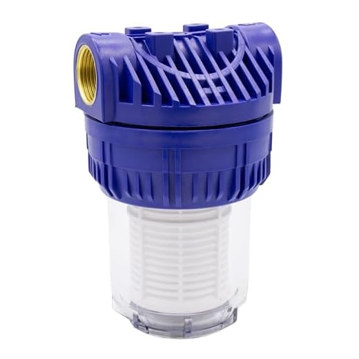 VARIOSAN Vorfilter (5 Zoll) für Pumpen und Hauswasserwerke 18427, 1" Innengewinde, 8 bar, 3.000 l/h Durchflussmenge, 0,06 mm Maschenweite
