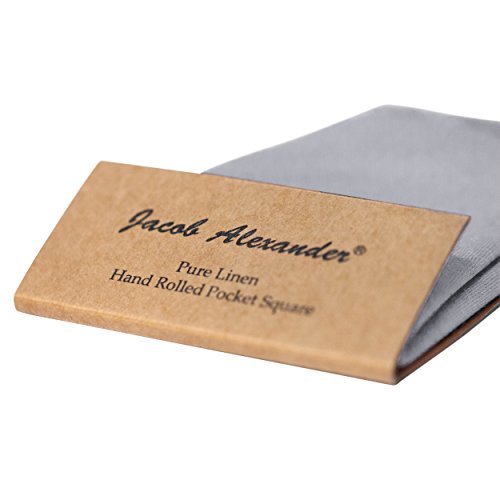 Image of Jacob Alexander Linen Handrolled 15 inch x 15 inch Pocket Square Hanky
