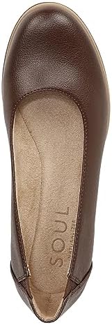 SOUL Naturalizer Womens Idea Ballet Flat Comfortable Cushioned Slip On Shoe Coffee Brown 7.5 W Review | Image 5
