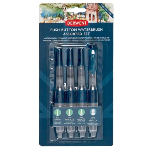 Image of Derwent Push Button Waterbrush Assorted Set (2305816)