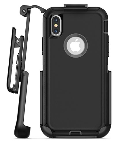 Replacement Belt Clip For Otterbox Defender Case - Iphone X/Iphone Xs (Case Not Included) Encased Secure-Fit Rubberized Holster (Matte Black) #TOP5