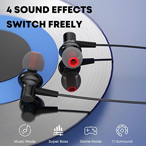 Usb Type C Headphones With Super Bass And 7.1 Surround, 4 Sound Effects & Karaoke Mode In Ear Earphones Wired Earbuds For Samsung Galaxy S22 S21 S20 Ultra Plus Note20, Ipad Pro Air 4 Mini 6, Oneplus 9 #TOP2