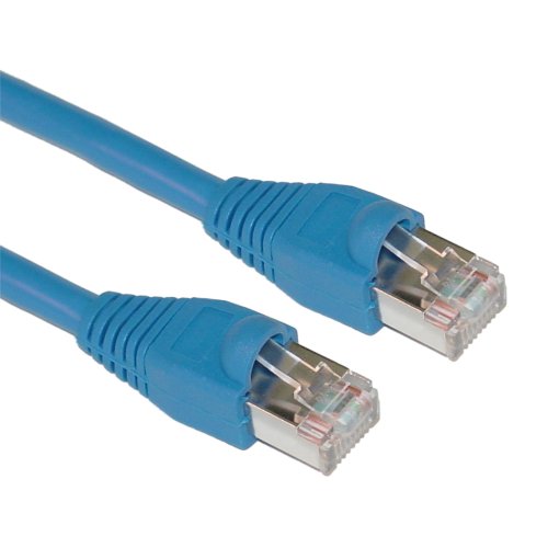 Offex Shielded Cat5e Ethernet Cable, Snagless/Molded Boot, 25-Foot, Blue (OF-10X6-56125)