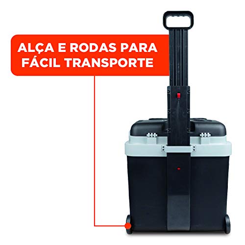 BLACK+DECKER Mini Geladeira de 33L 12V Cinza BDC33L