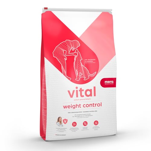 MERAVITAL Weight Control (3kg), Hundetrockenfutter, Diätfutter für Hunde jeder Größe, zur Gewichtsreduktion & Erhalt des Idealgewichts