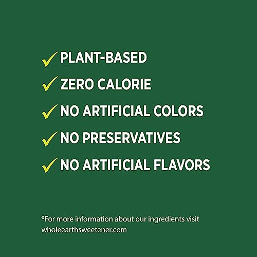 Whole Earth Stevia & Monk Fruit Liquid Sweetener, Original, No Erythritol, Squeeze Bottle, 1.62 Fl Oz (Pack of 12)