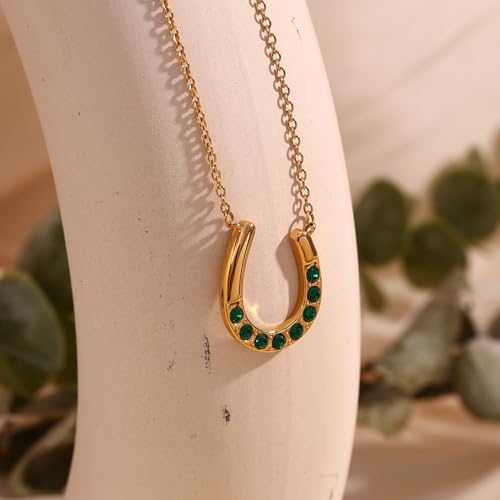 Collier Pendentif Brillant en Forme de U Résistant à l'Eau pour la Plage