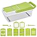 Produktbild Gemüsehobel, Nahrungsmittelzerhacker Cutter Zwiebelschneider Dicer Veggie Slicer Handgemüsereibe 9 in 1 Kitchen Tools Slicer