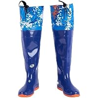 ERTsrhFD Fishing Waders Hip PVC Over The Knee And Buttocks -60cm, And Hunting Waterproof