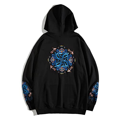 MFCT Japanese Streetwear Embroidered Graphic Hoodies for Men 5