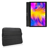 BoxWave Case Compatible with Winsing Android Tablet KTLA (10 in) - Polar Jacket, Puffy Padded Material Zip Up Sleeve Pouch - Jet Black