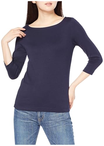Image of Amazon Essentials Women's Slim-Fit 3 /4 Sleeve Boat Neck Cotton Modal Micro Rib T-Shirt