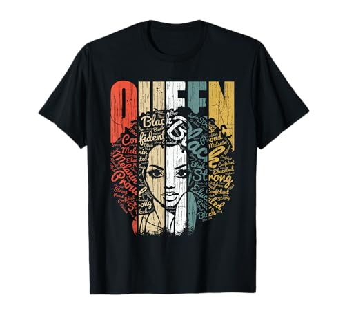 Juneteenth Shirts Women Black History Outfit Educated Queen T-Shirt