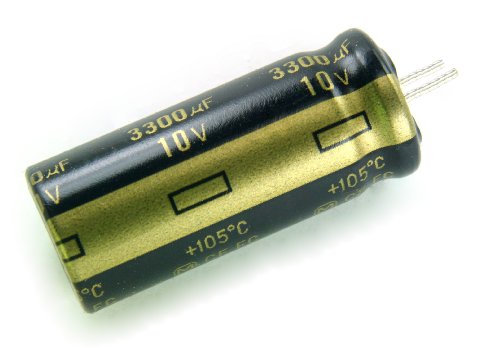 (LB #19) 4pcs Compatible with Panasonic FC 3300uF 10v 105c Radial Electrolytic Capacitor Low ESR