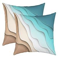 Meaning4 Federa per cuscino in pizzo grigio chiaro con volant, in cotone, 66 x 66 cm, chiusura a cerniera, elegante, confezione da 2