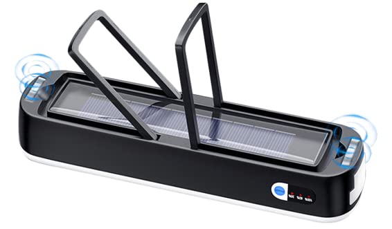 Civikyle 1-Stück LED Solar Laterne Campinglampe Magnetische Outdoor Zelt Licht 6000mAh USB Aufladbar Camping Zubehör Powerbank Notleuchte für Blockout (Schwarz) – Bild 5