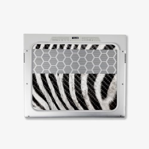 Image of MightySkins Carbon Fiber Skin Compatible With Alienware X14 R2 (2023) Full Wrap Kit - Zebra Closeup | Protective, Durable Textured Carbon Fiber Finish | Easy To Apply & Change Styles | Made in the USA