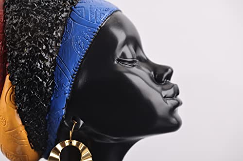 African Statues And Sculptures, African American Female Bust Sculptures, Creative Resin Statues For Living Room Room Coffee Table Shelf On Entryway Decoration Home Decor Living Room Kitchen (A) #TOP5