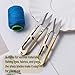 10PCS Golden Eagle Thread Clippers - All Metal, High-Carbon Steel, 4.25 Inch Multifunctional Scissors for Sewing, Quilting, Knitting, DIY, Jewelry, Bonsai (Golden)