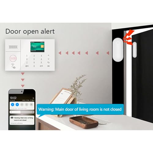 Sistema de Alarme Residencial Inteligente, Wi-fi, Dupla Via, Voz, Gsm, Segurança, Campainha de Porta