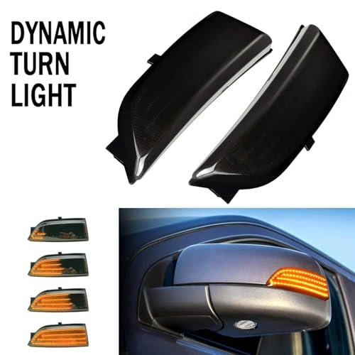 Luces LED Dinámicas para Espejo Retrovisor de Coche Intermitentes para Ford Ranger T6 Everest 2