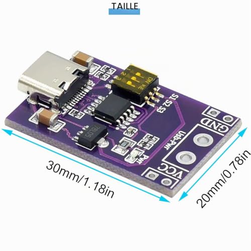Youmile 2 pièces PD/QC/AFC module de déclenchement de leurre de charge rapide 5V 9V 12V 15V 20V sortie de tension fixe Type-C QC AFC PD2.0 PD3.0 avec câble rouge et noir 26awg – vue 3