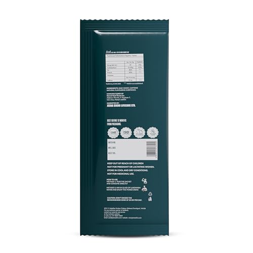 Image of Jeena Sikho Energy Max Honey with Caffeine | Pre Workout Energy Booster | Instant Energy, Stamina & Focus | Raw Honey Based Energy Sachets for Men & Women | 30 x 20g