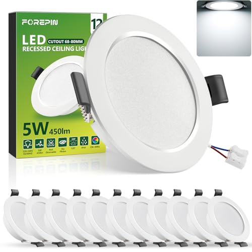 Spot de plafond encastré extra plat 5W : la solution d'éclairage idéale contre l'humidité IP44