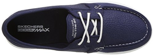 Skechers Women's Go Walk Lite Eclipse Boat Shoe, Navy, 11 M US