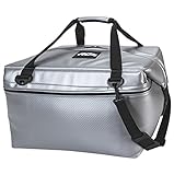 AO Coolers Carbon Soft Cooler with High-Density Insulation, Silver , 48-Can