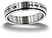 Hebrew Text I am my beloved's Stainless Steel Spinner Ring