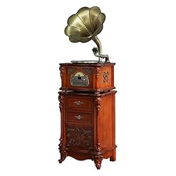 WSJTT vinyles Record Players Player Turntable Retro Vinyle Player Solide Gramophone en bois massif, haut-parleurs stéréo… - Les Beatles, Paul McCartney, John Lennon, RIngo Starr, George Harrison