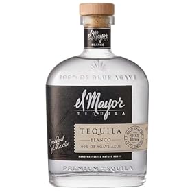 Buy El Mayor Blanco Tequila 100% Blue Agave – Crafted by 4th Generation Distillers for the Perfect Margarita or Paloma, 40% ABV – El Mayor