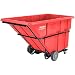 Global Industrial 1.5 Cu. Yd. Forkliftable Extra HD Plastic Tilt Truck, 2000 Lbs. Cap, Red