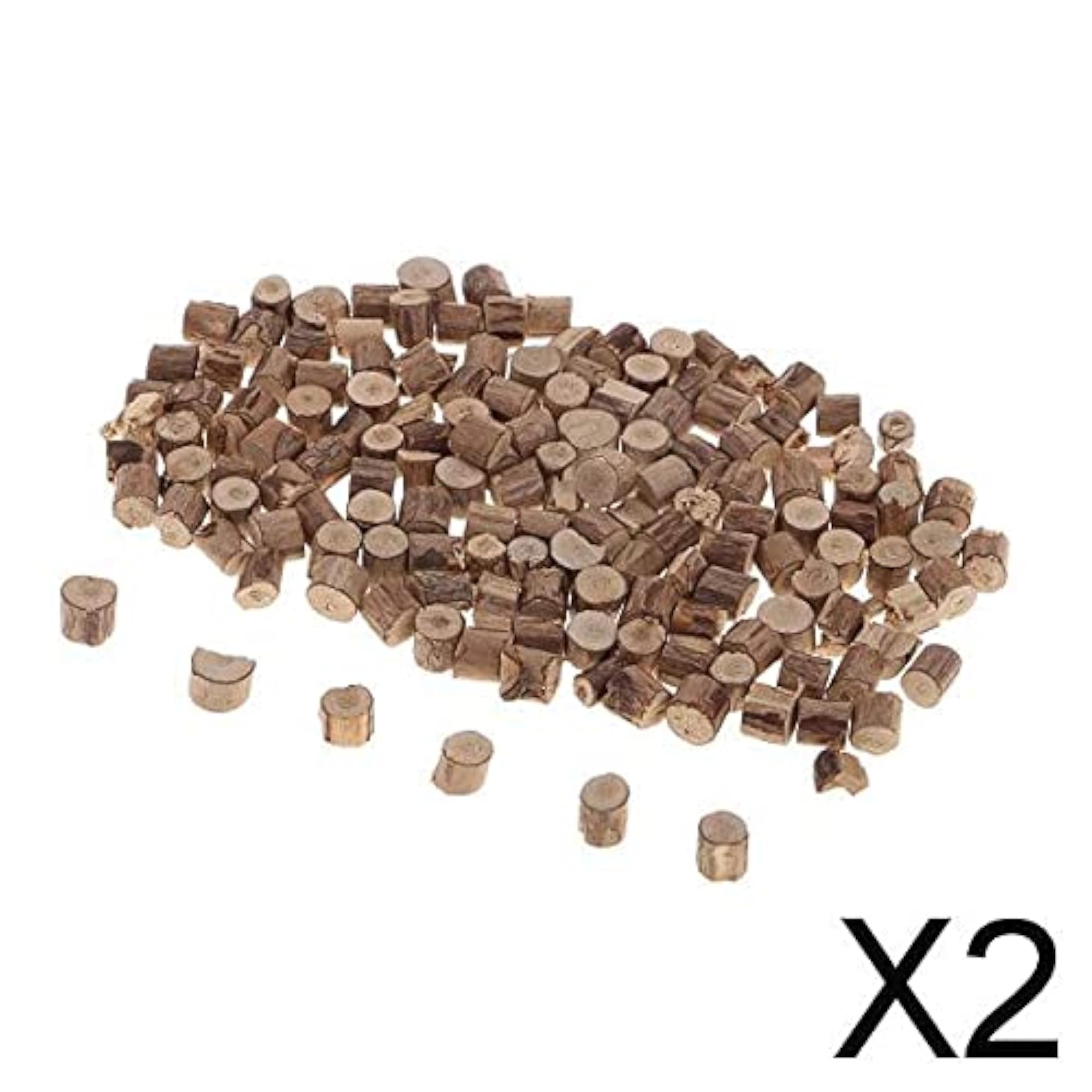 100 Natural Pine Wood Log Slices for Rustic Craft Decorations