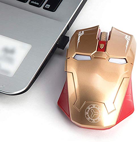 Rato sem fio de 2,4 Ghz, mouse de computador sem fio silencioso de seis botões com mouse USB portáti