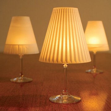 dekoop Helen - Juego de 3 pantallas para copas de vino (incluye vela de té) Cover