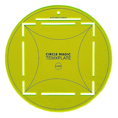 Règle circulaire acrylique pour couture finis les cercles ratés en patchwork 25,4cm